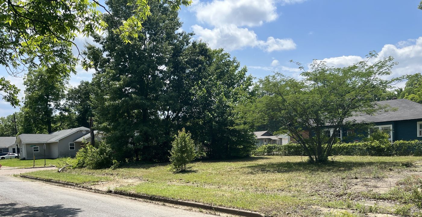 Cleared residential lot with street frontage